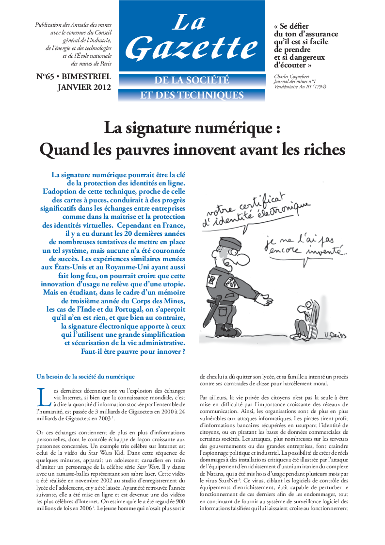 Gazette n°65