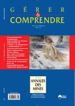 L'investissement socialement responsable en France : opportunité de