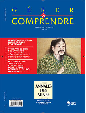 Le neuromarketing, entre science et business Une mythologie des lumières A propos du livre de Philippe d'Iribarne, l'envers du moderne Les stratégies juridiques et marketing pour lutter contre le pseu
